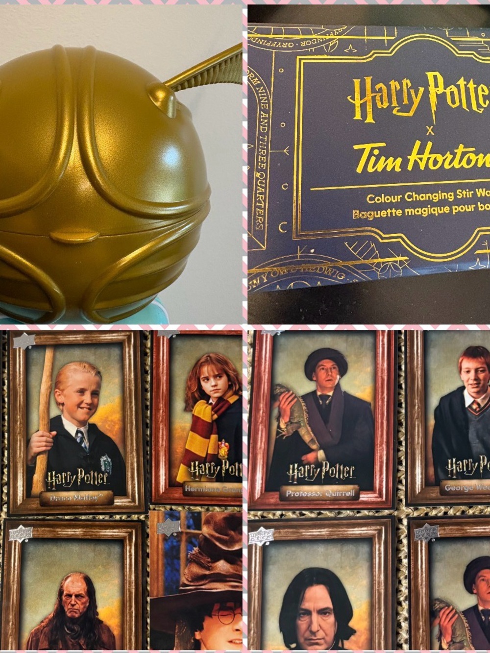 Tim Hortons Harry Potter Snitch, Wand and Trading Cards set New Items